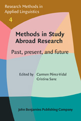 E-book, Methods in Study Abroad Research, John Benjamins Publishing Company