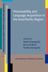 eBook, Processability and Language Acquisition in the Asia-Pacific Region, John Benjamins Publishing Company