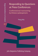 E-book, Responding to Questions at Press Conferences, Wu, Peng, John Benjamins Publishing Company