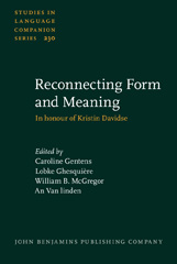 eBook, Reconnecting Form and Meaning, John Benjamins Publishing Company