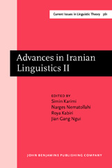 eBook, Advances in Iranian Linguistics II, John Benjamins Publishing Company