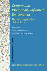 E-book, Corpora and Rhetorically Informed Text Analysis, John Benjamins Publishing Company