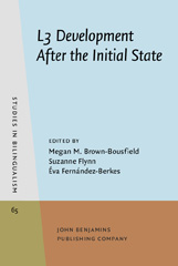 eBook, L3 Development After the Initial State, John Benjamins Publishing Company