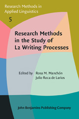 eBook, Research Methods in the Study of L2 Writing Processes, John Benjamins Publishing Company