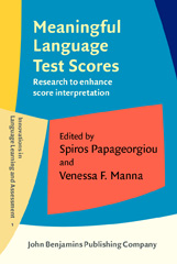 eBook, Meaningful Language Test Scores, John Benjamins Publishing Company