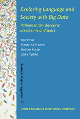 E-book, Exploring Language and Society with Big Data : Parliamentary discourse across time and space, John Benjamins Publishing Company