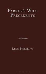E-book, Parker's Will Precedents, Pickering, Leon, Bloomsbury Publishing