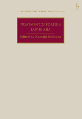 eBook, Treatment of Foreign Law in Asia, Bloomsbury Publishing