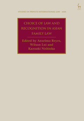 eBook, Choice of Law and Recognition in Asian Family Law, Bloomsbury Publishing