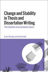E-book, Change and Stability in Thesis and Dissertation Writing : The Evolution of an Academic Genre, Paltridge, Brian, Bloomsbury Publishing