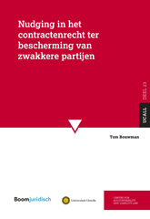 E-book, Nudging in het contractenrecht ter bescherming van zwakkere partijen, Bouwman, Tom., Koninklijke Boom uitgevers