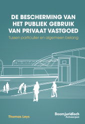 E-book, De bescherming van het publiek gebruik van privaat vastgoed : Tussen particulier en algemeen belang, Koninklijke Boom uitgevers
