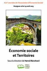 E-book, Economie sociale et Territoires : Perpignan 28 et 29 août 2023, Editions Campus Ouvert