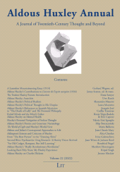 E-book, Aldous Huxley Annual, Casemate Group