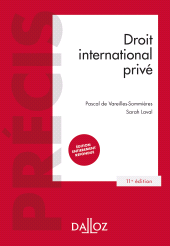 E-book, Droit international privé, Vareilles-Sommières, Pascal De., Éditions Dalloz