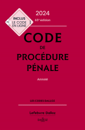 E-book, Code de procédure pénale 2024, Éditions Dalloz