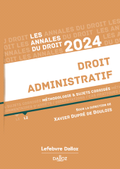 E-book, Annales du droit 2024 : Droit administratif, Éditions Dalloz