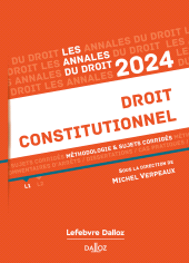 E-book, Annales du Droit 2024 : Droit constitutionnel, Éditions Dalloz