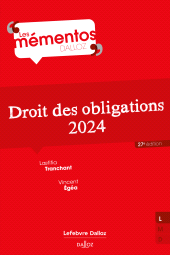 E-book, Droit des obligations 2024, Éditions Dalloz