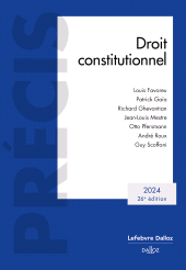 E-book, Droit constitutionnel 2024, Éditions Dalloz