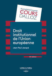 E-book, Droit institutionnel de l'Union européenne, Éditions Dalloz