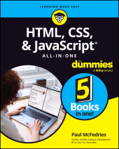 E-book, HTML, CSS, & JavaScript All-in-One For Dummies, For Dummies