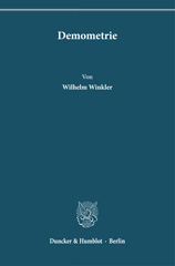 E-book, Demometrie., Duncker & Humblot