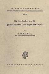 E-book, Die Gravitation und die philosophischen Grundlagen der Physik., Thüring, Bruno, Duncker & Humblot
