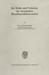 E-book, Die Rechte und Freiheiten der europäischen Menschenrechtskonvention., Duncker & Humblot