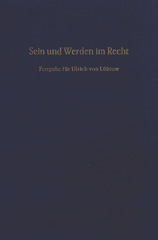 E-book, Sein und Werden im Recht. : Festgabe für Ulrich von Lübtow zum 70. Geburtstag am 21. August 1970., Duncker & Humblot