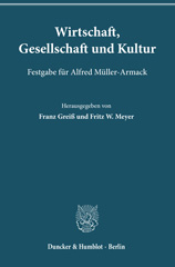 E-book, Wirtschaft, Gesellschaft und Kultur. : Festgabe für Alfred Müller-Armack., Duncker & Humblot