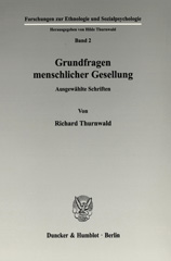 eBook, Grundfragen menschlicher Gesellung. : Ausgewählte Schriften., Duncker & Humblot