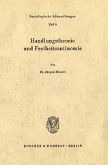 E-book, Handlungstheorie und Freiheitsantinomie., Ritsert, Jürgen, Duncker & Humblot