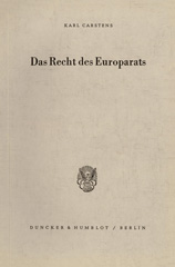 E-book, Das Recht des Europarats., Duncker & Humblot