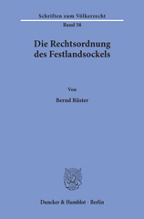 E-book, Die Rechtsordnung des Festlandsockels., Rüster, Bernd, Duncker & Humblot