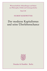 eBook, Der moderne Kapitalismus und seine Überlebenschance., Duncker & Humblot