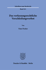 E-book, Das verfassungsrechtliche Verschleifungsverbot., Duncker & Humblot