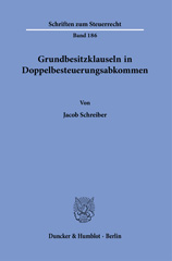 E-book, Grundbesitzklauseln in Doppelbesteuerungsabkommen., Schreiber, Jacob, Duncker & Humblot