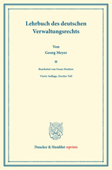 E-book, Lehrbuch des deutschen Verwaltungsrechts. : Bearb. von Franz Dochow, Duncker & Humblot