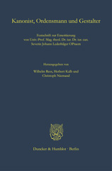 E-book, Kanonist, Ordensmann und Gestalter. : Festschrift zur Emeritierung von Univ.-Prof. Mag. theol. Dr. iur. Dr. iur. can. Severin Johann Lederhilger OPraem., Duncker & Humblot