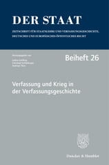 E-book, Verfassung und Krieg in der Verfassungsgeschichte. : Tagung der Vereinigung für Verfassungsgeschichte in Hegne vom 19. bis 21. Februar 2018., Duncker & Humblot