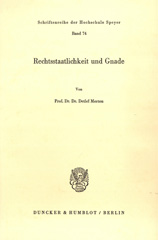 E-book, Rechtsstaatlichkeit und Gnade., Merten, Detlef, Duncker & Humblot