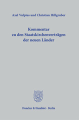 eBook, Kommentar zu den Staatskirchenverträgen der neuen Länder., Duncker & Humblot