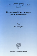 E-book, Grenzen und Abgrenzungen des Küstenmeeres., Trümpler, Kai., Duncker & Humblot