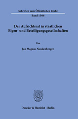 eBook, Der Aufsichtsrat in staatlichen Eigen- und Beteiligungsgesellschaften., Duncker & Humblot