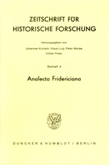 eBook, Analecta Fridericiana., Duncker & Humblot