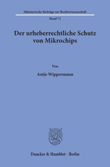 E-book, Der urheberrechtliche Schutz von Mikrochips., Duncker & Humblot