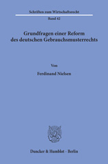 E-book, Grundfragen einer Reform des deutschen Gebrauchsmusterrechts., Duncker & Humblot