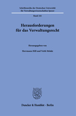 eBook, Herausforderungen für das Verwaltungsrecht., Duncker & Humblot