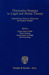 E-book, Normative Systems in Legal and Moral Theory. : "Festschrift" for Carlos E. Alchourrón and Eugenio Bulygin. With an Epilogue by Georg Henrik von Wright., Duncker & Humblot